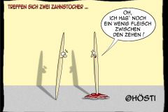 HZ fleisch zwischen den zehen