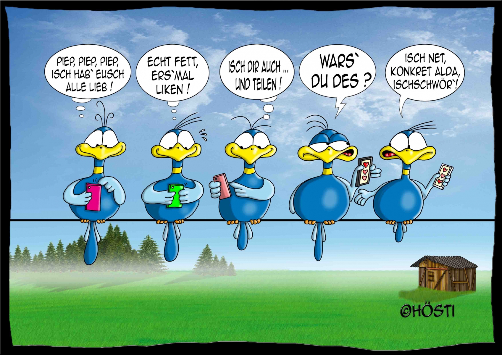 Höstis Batty Birds Hösti Cartoons