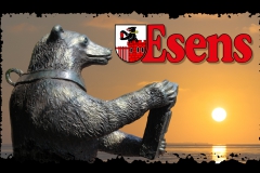 Blechschild Esens Bär 100%