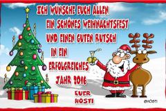 Weihnachtsmotiv Weihnachtskarte für Kunden 2015