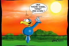 HBB der frühe vogel trinkt den korn color