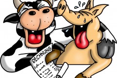 001 Kuh und schwein lachend frei