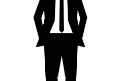 Anzugmann outline sw