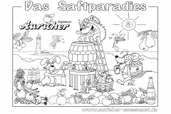 Ausmalbild fertiges Layout