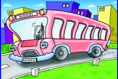 Pink Bus