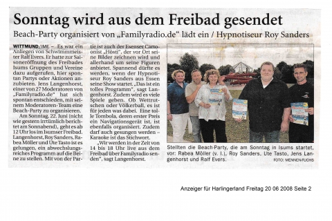 Anzeiger für Harlingerland Freitag 20 06 2008 Seite 2