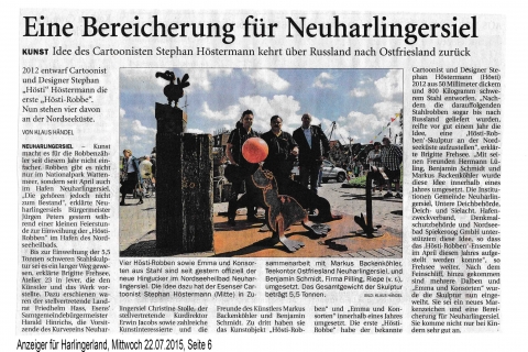 Anzeiger für Harlingerland, Mittwoch 22 07 2015 Seite 6