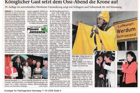 Anzeiger für Harlingerland Samstag 11 04 2009 Seite 5