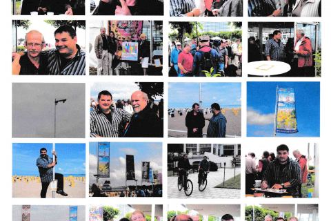 Bilder zum Fahnenmeer und ihren Künstlern in Travemünde 2007