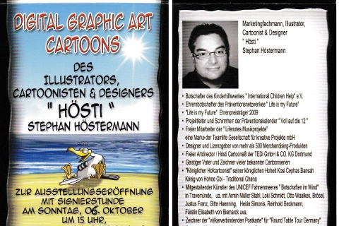Flyer zur Ausstellungseröffnung am 06 10 2013 im Lokschuppen