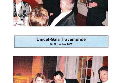 Fotos zur Unicef Gala Travemünde Lübecker Nachrichten 18 11 2007 Seite 1