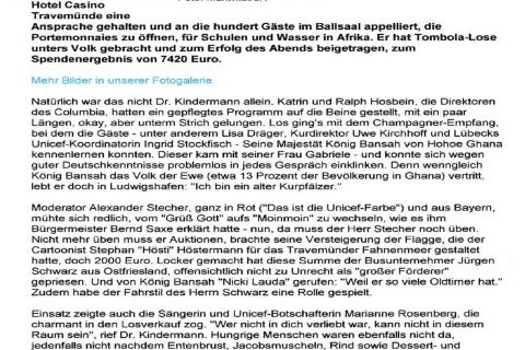Lübecker Nachrichten 19 11 2007