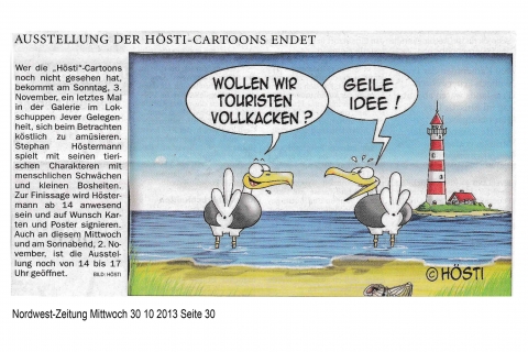 Nordwest-Zeitung Mittwoch 30 10 2013 Seite 30