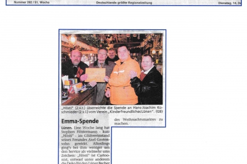 Westdeutsche Allgemeine Dienstag 14 12 2004