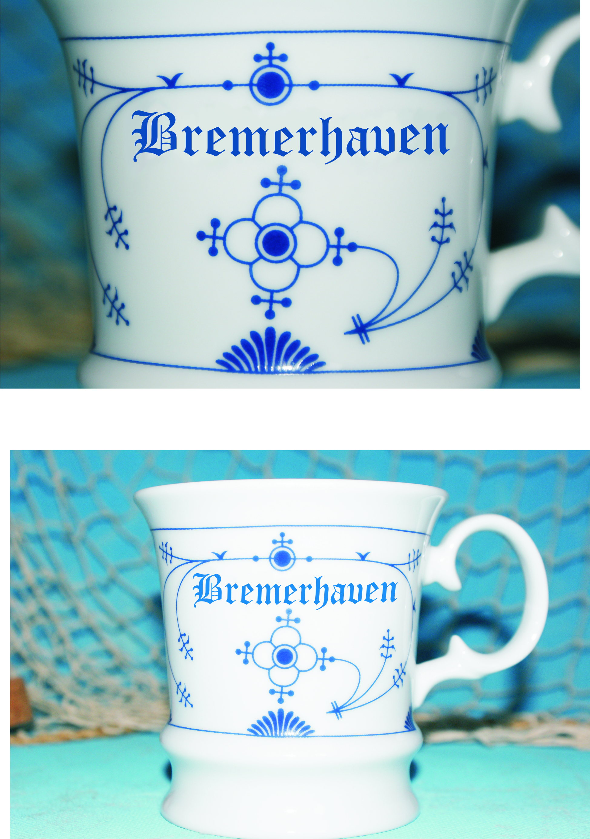Bremerhaven Becherfotomontage