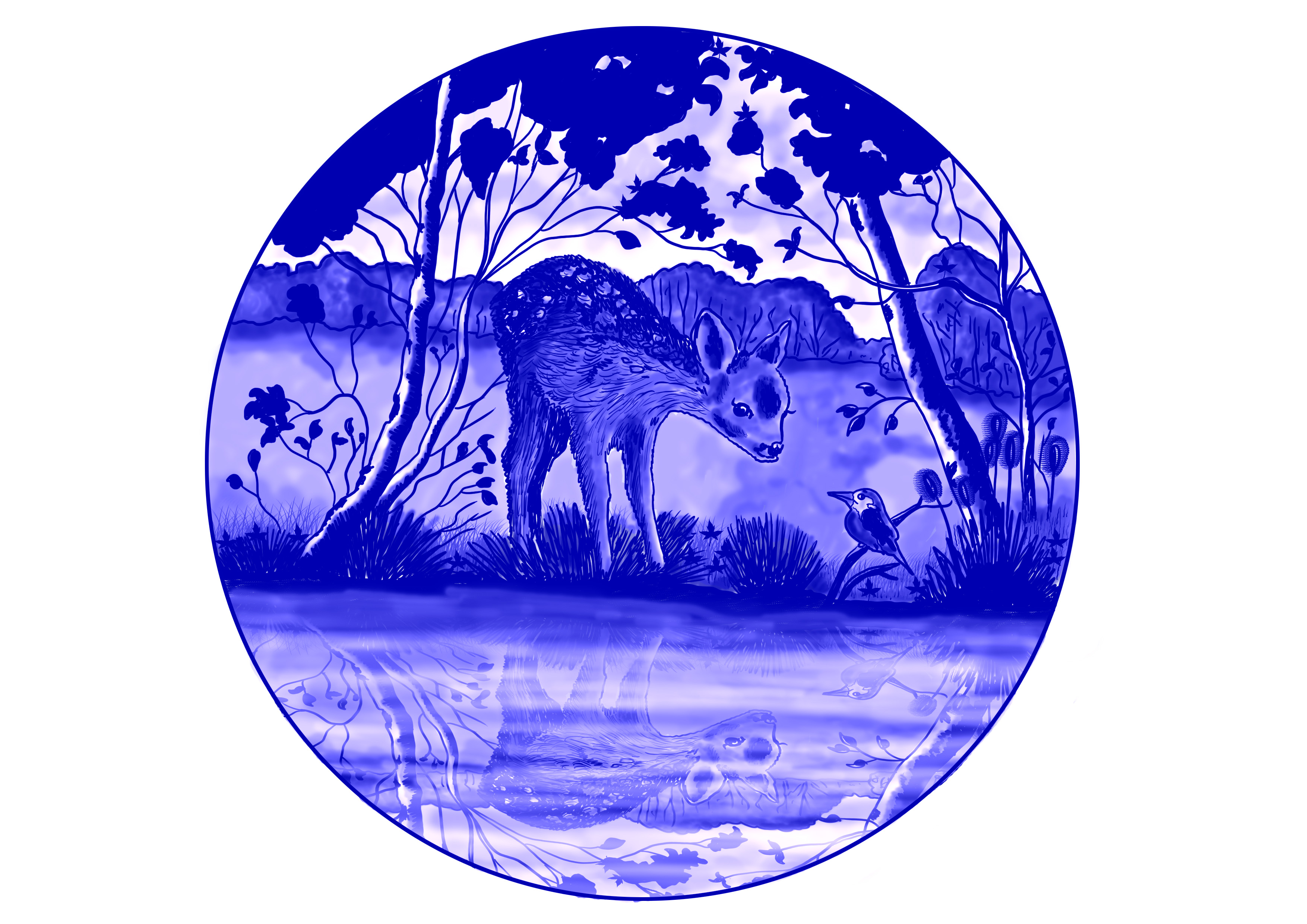 muttertagsteller kobaldblau in BLAU