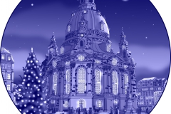 Frauenkirche Dresden in BLAU